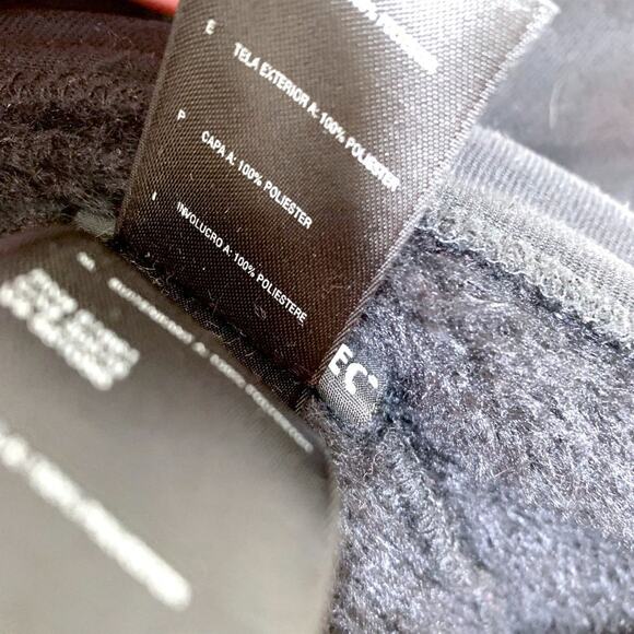 The North Face Summit Series Denali Full Zip Furry Fuzzy Jacket Black Small - Picture 10 of 11